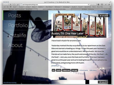 Joel G Goodman Blog Redesign