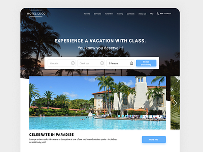 Hotel booking platform UI/UX concept branding design logo ui ux