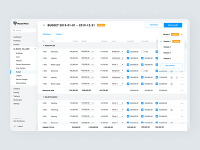 MasterPlan design concept #1 branding design logo ui ux