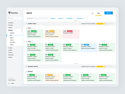 MasterPlan design concept #3 branding design logo ui ux