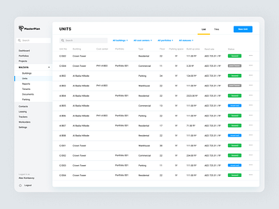 MasterPlan UI/UX concept #4 design logo ui ux