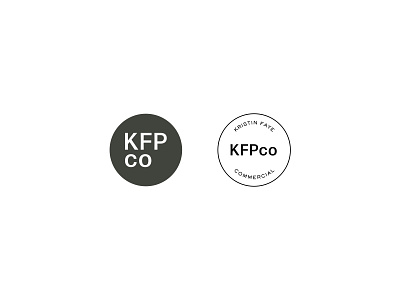 KFPco Brand Marks branding commercial photography design icon logo modern design modern logo photographer san serif typography watermark