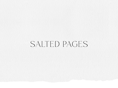 Ocean Inspired Logo Design for Copywriter Salted Pages branding calm custom brand custom typeface design handdrawn illustration logo ocean ocean inspiration ocean inspired serif typography