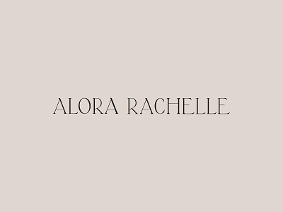 Custom Design for Wedding Photographer Alora Rachelle