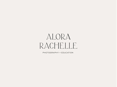 Custom Design for Wedding Photographer Alora Rachelle