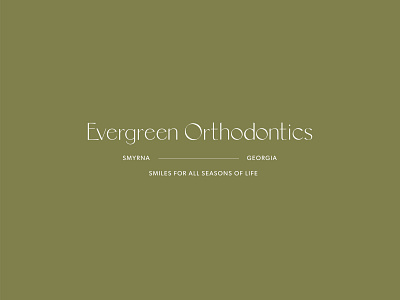 Evergreen Orthodontics Custom Brand Design