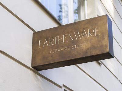 Earthenware Ceramics Brand Design brand design for ceramics studio branding branding design ceramics studio ceramics studio brand ceramics studio logo custom sign design design earth tones illustration logo logo design for ceramics studio neutral brand design neutral logo design potter pottery signage typography vector