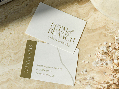 Petal & Branch Florist Business Card Design