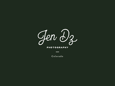 Jen Dz Secondary Logo branding elopement photographer logo photographer swoone wedding photographer