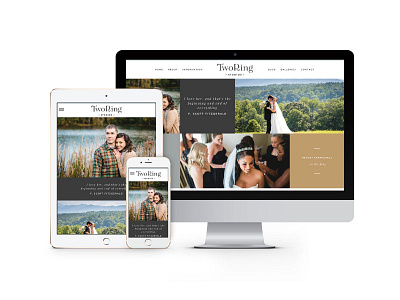 Website Design for Two Ring Studios asheville photographer prophoto web web design website website design wedding photographer