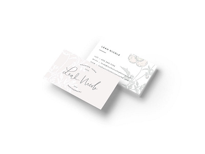 Leah Nicole Photography Business Card