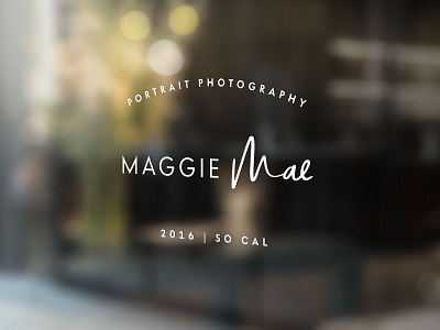 Maggie Mae Photography Storefront sign logo sign sign design storefront storefront sign