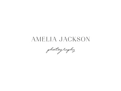 Amelia Jackson Pre-Made Brand brand branding earthy floral logo photographer portrait photographer pre made brand script serif swoone wedding photographer