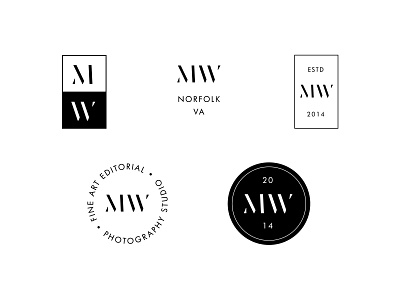 Miller West Brand Marks branding classic design fashion forward icon logo modern photographer portrait photographer serif simple sleek stencil stencils swoone typography watermark