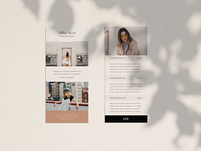 Miller West Rack Card by AnneMarie Ellis on Dribbble