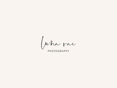 Luna Rae Logo branding design eclectic ethereal handdrawn logo photographer portrait photographer san serif script swoone typography