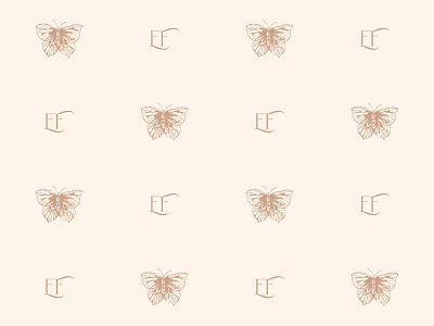 Ellis Finch Pattern brand brand design branding butterfly design icon illustration logo pattern photographer photographer logo photographers portrait photographer serif swoone typography watermark