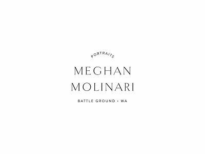 Meghan Molinari Photography Logo brand design branding design logo logo design logo design branding photographer portrait photographer san serif serif swoone typography