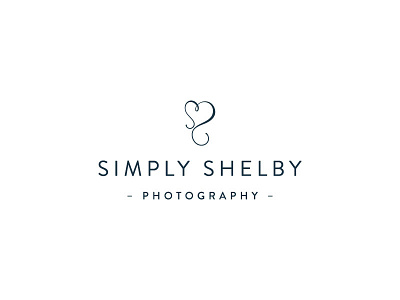 Simply Shelby Photography logo design by Swoone brand branding custom illustration design family photographer heart icon icon illustration logo logo design photographer portrait photographer san serif swoone typography vector watermark