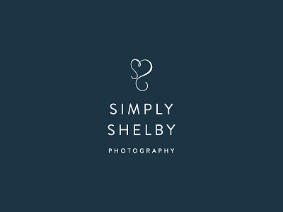 Simply Shelby Photography Logo Design by Swoone branding custom illustration design icon illustration logo photographer portrait photographer san serif swoone typography watermark