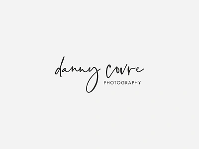 Danny Covre Photography Pre-Made Brand Customization brand branding design logo logodesign newborn photographer photographer san serif script swoone typography vector