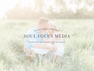 Soul Focus Media Logo Design branding design icon logo photographer portrait photographer san serif serif typography watermark wedding photographer