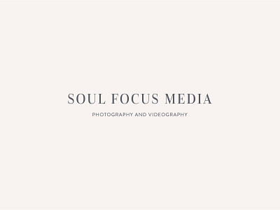 Soul Focus Media Logo Design branding design icon logo photographer portrait photographer san serif serif serif typeface typography watermark wedding photographer