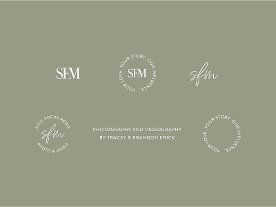 Soul Focus Media Logo Design branding design icon logo photographer portrait photographer san serif serif typography watermark wedding photographer