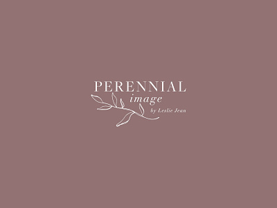 Perennial Logo Design branding design icon logo photographer portrait photographer serif typography watermark wedding photographer