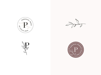 Perennial Brand Marks branding design icon logo photographer portrait photographer serif typography watermark wedding photographer