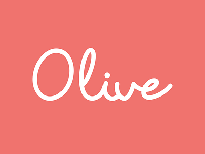 Olive cursive even stroke live olive sketch stroke type