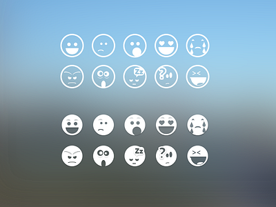 Some Custom Emoji angry bored confused cry emotions happy icons laugh love sad shocked sleep