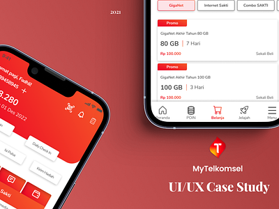 UI/UX Design Case Study My Telkomsel Apps