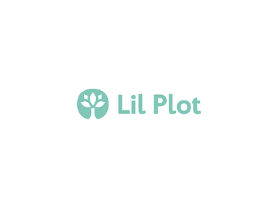 Lil Plot Primary Logo branding design icon lil plot logo lotus logo modern person logo simple tree logo vector