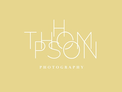 hthompson photography Logo Mark abstract modern sans serif serif typeface