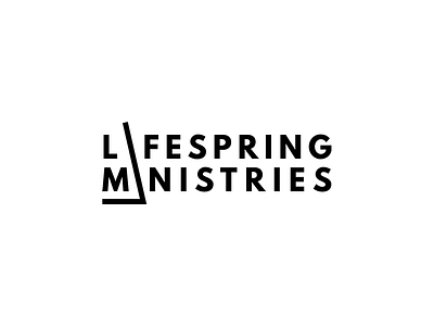 LifeSpring Ministries Logo abstract black and white minimal modern sans serif