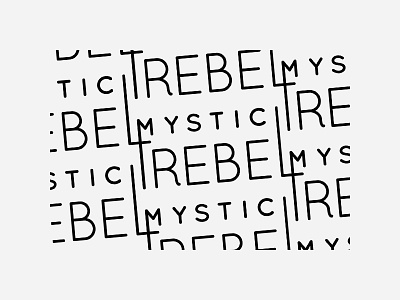 Mystic Rebel Typeface Pattern modern pattern sans serif simple typeface