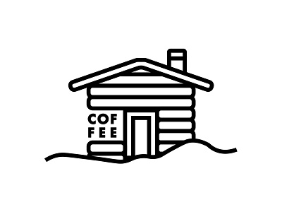 Coffeehouse Illustration cabin coffee coffeehouse illustration line art line drawing line illustration modern simple