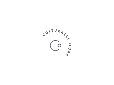 CulturallyOurs Mark branding design icon logo minimal modern sans serif simple typography vector