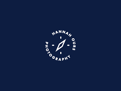 Hannah Ours Secondary Logo adventure branding design geometric icon illustration line art minimal modern sans serif simple typography
