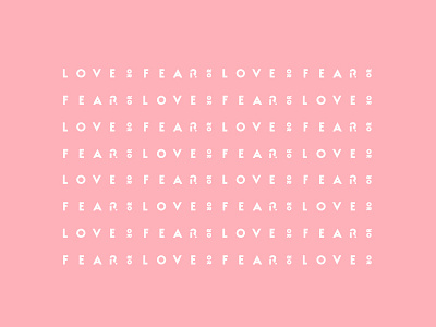 loveOrfear Pattern branding design minimal modern pattern pink sans serif simple typography white