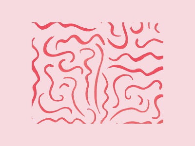 loveORfear Brush Pattern abstract branding brush design illustration modern pink red simple stroke