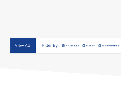 Mockup of Blog Post Filter System