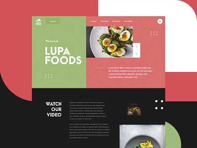 LupaFoods - Food Website Design agency food food and drink food app foodie header homepage inspiration interaction page product redesign restaurant restaurant app restaurant branding restaurant logo restaurants site