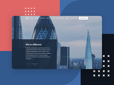 ECOM - Finance Website Design