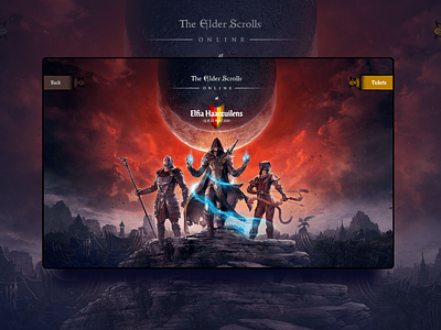 The Elder Scrolls Website Design
