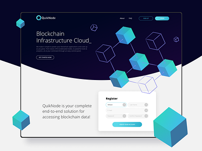 Blockchain infrastructure website - Quiknode