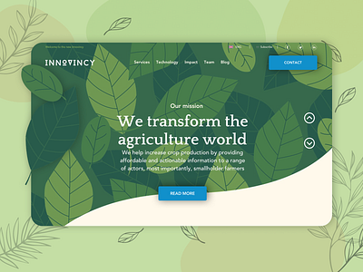 Innovincy - Agriculture Website Design