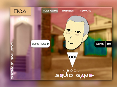 Squid Game User Interface graphic design logo ui