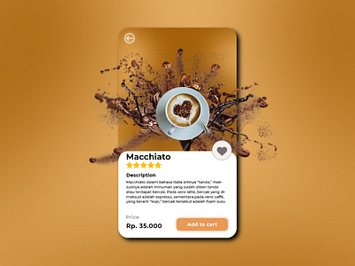 Design Concept Coffee Shop design graphic design ui